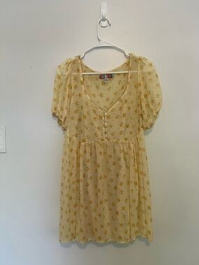 Urban Outfitters Yellow Floral Sundress